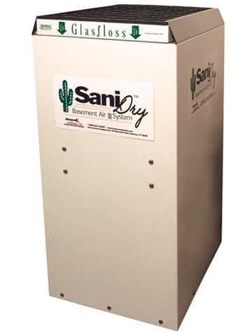 SaniDry Energy Star rated basement dehumidifier