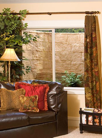 Everlast Basement Windows in a stylish basement
