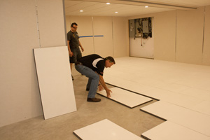 Installing insulated subfloor panels in Rochester