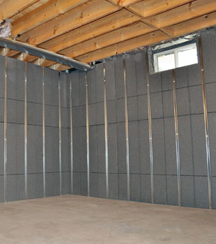 Basement Wall Panel Installation