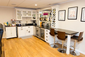 Bar in a Rochester finished basement