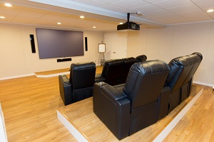 Basement theater installed in Rochester